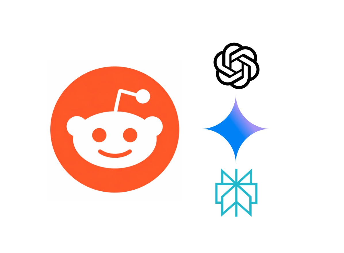 reddit and ai chatbot logos