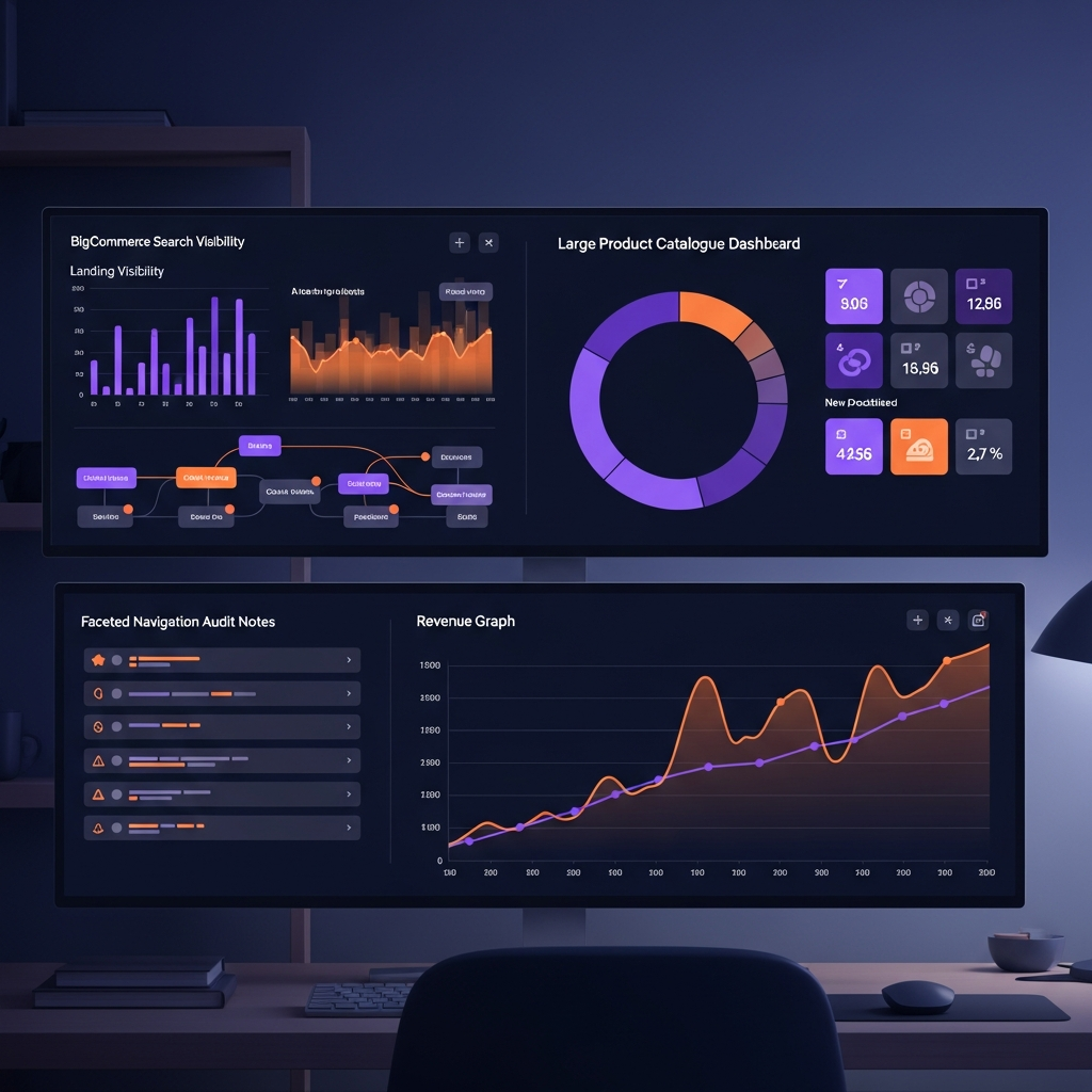 BigCommerce SEO search strategy workspace