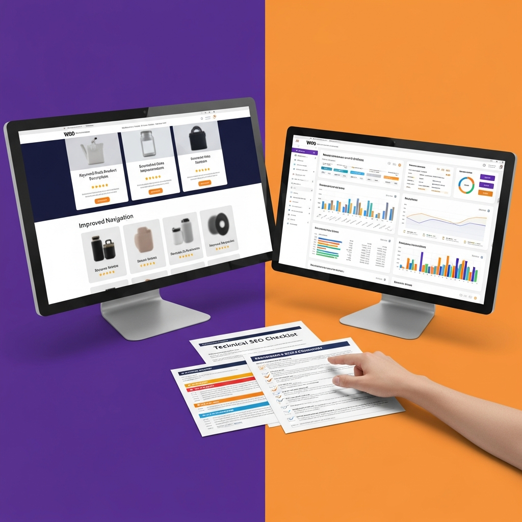 WooCommerce SEO search strategy workspace