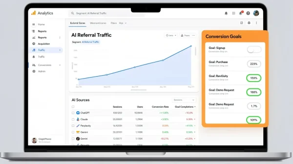 dashboard for measuring ai seo roi