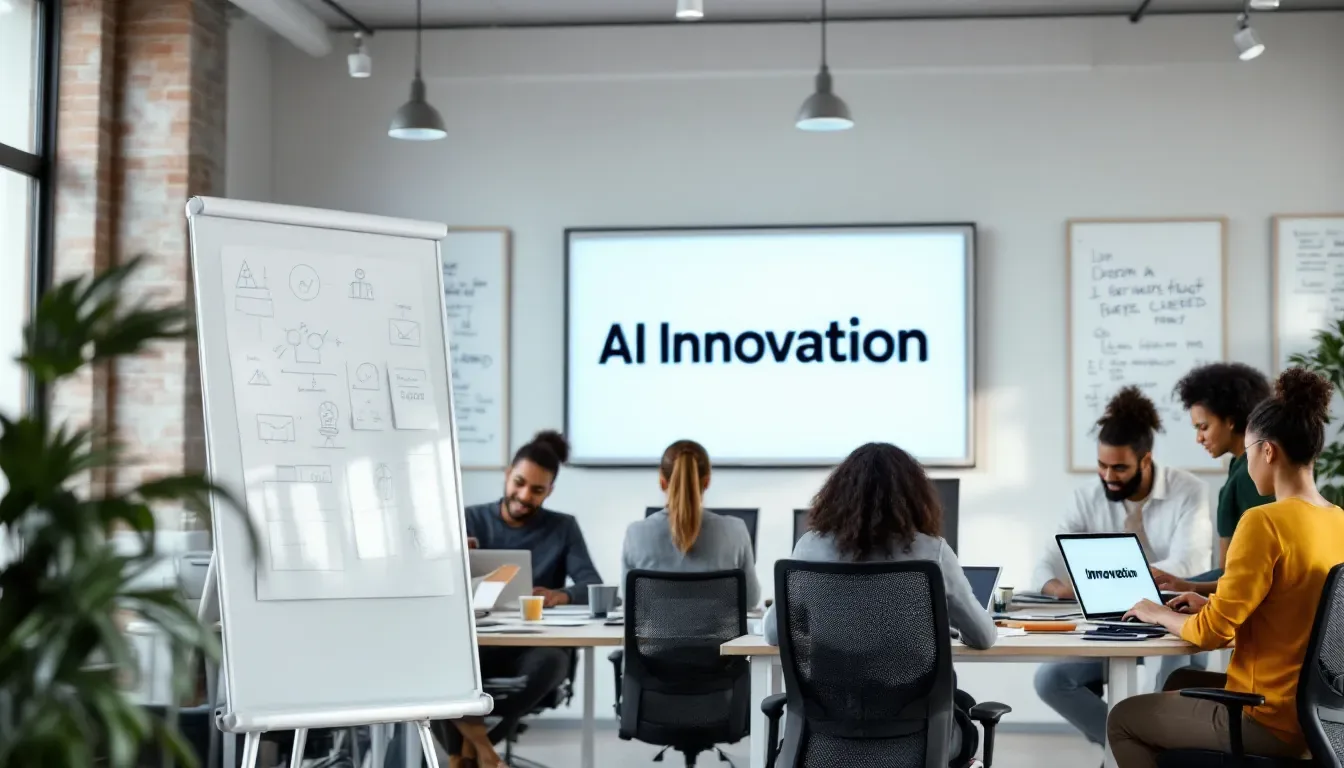 The image showcases a digital advertising platform featuring various ads, including video ads and sponsored questions, aimed at a target audience. It highlights the integration of large language models and AI-powered search engines to enhance user experience and optimise search results for advertisers.