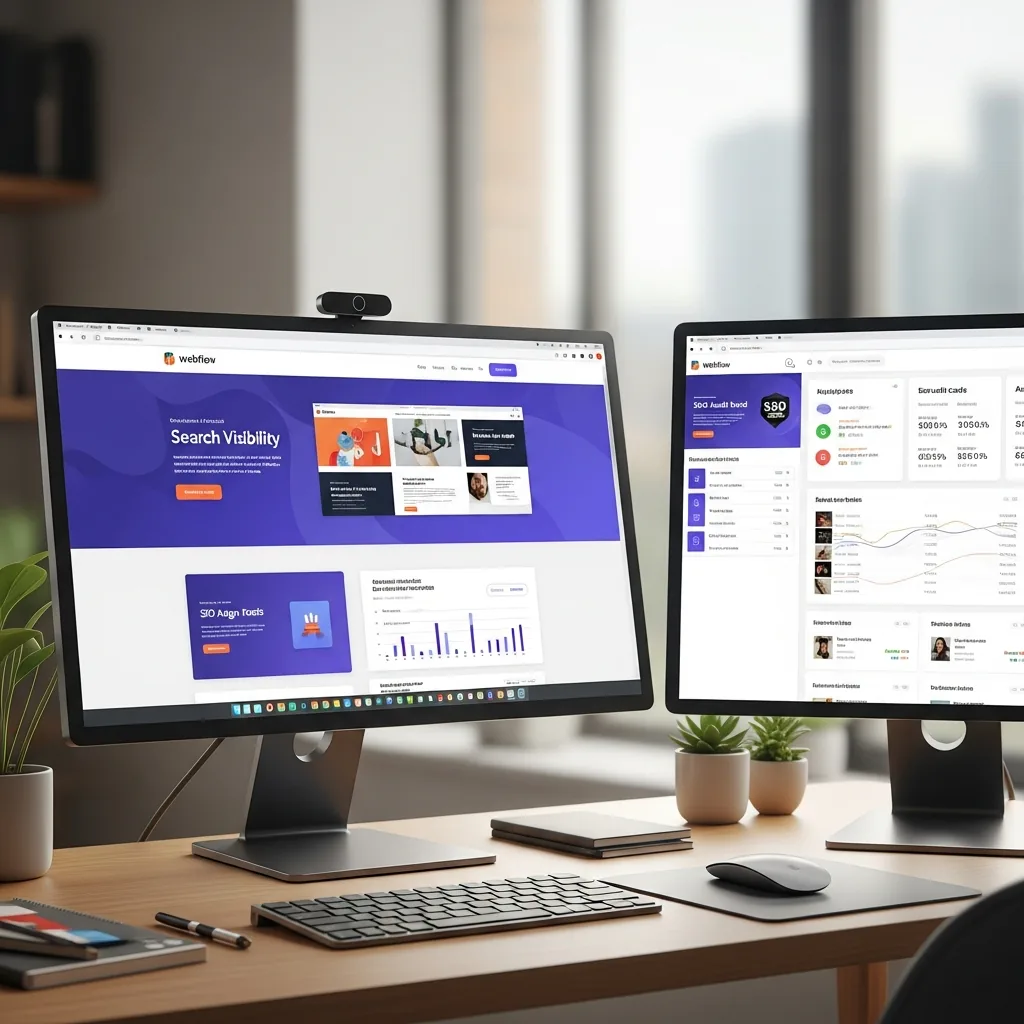 Webflow SEO search strategy workspace